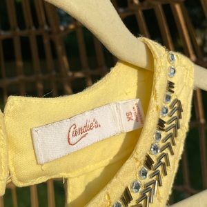 Beautiful brightly yellow summer dress